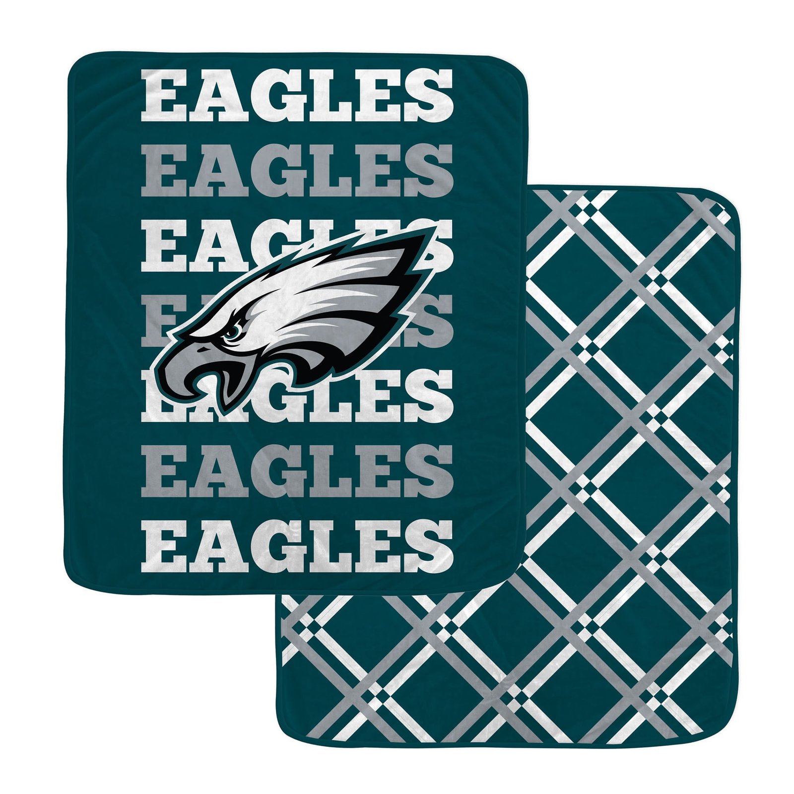 Pegasus Philadelphia Eagles 50″ x 60″ Repeat Refresh Double-Sided Diamond Back Ultra Cozy Blanket