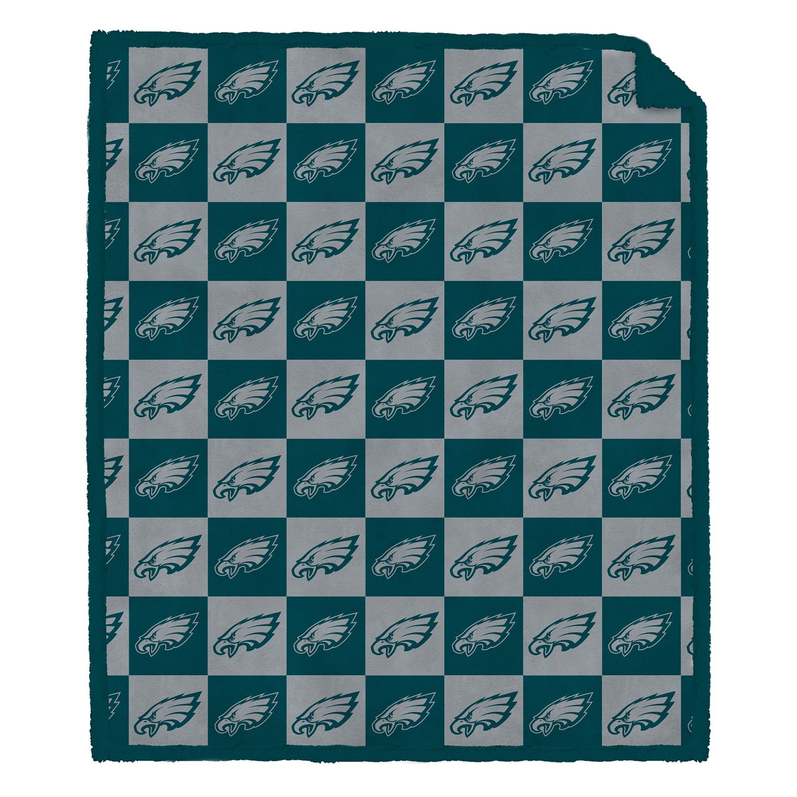 Pegasus Philadelphia Eagles 60″ x 70″ Tonal Logo Box Ultra Cozy Sherpa Blanket