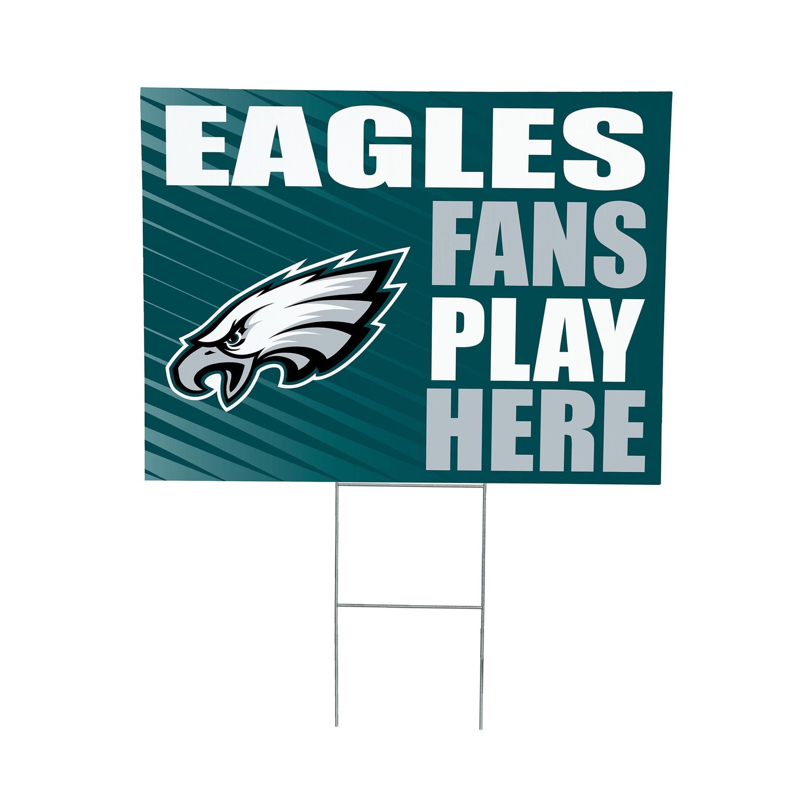 Philadelphia Eagles 18″ x 24″ Fans Play Here Outdoor Yard Sign