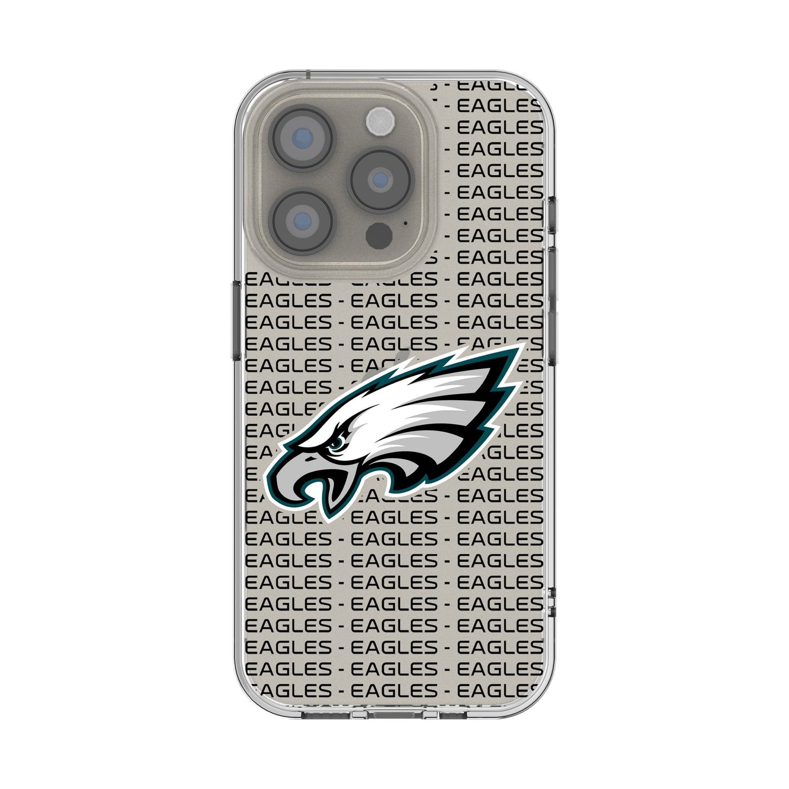 Philadelphia Eagles iPhone Clear Text Backdrop Design Case
