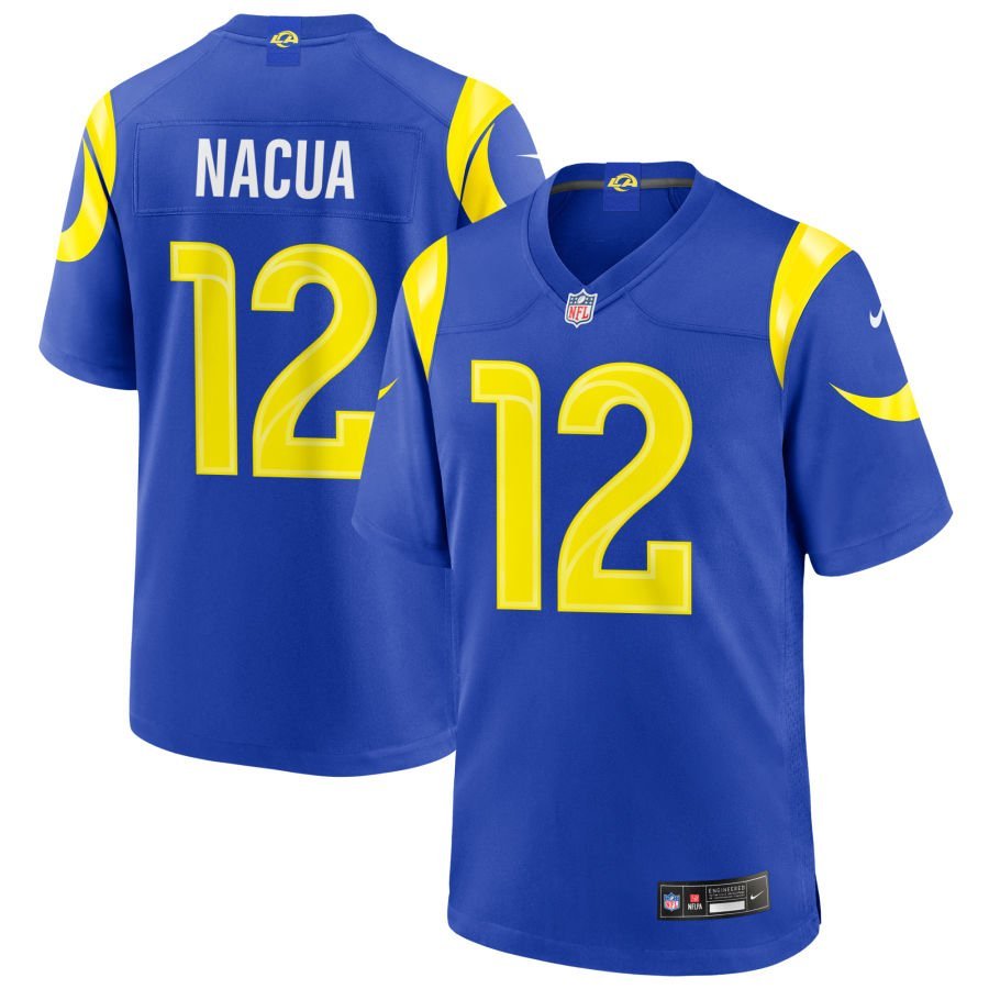 Puka Nacua Men’s Nike Royal Los Angeles Rams Custom Game Jersey