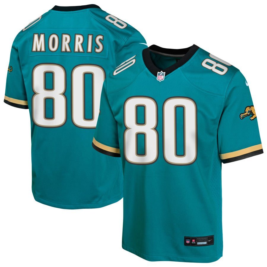 Quintin Morris Youth Nike Teal Jacksonville Jaguars Prowler Throwback Custom Game Jersey