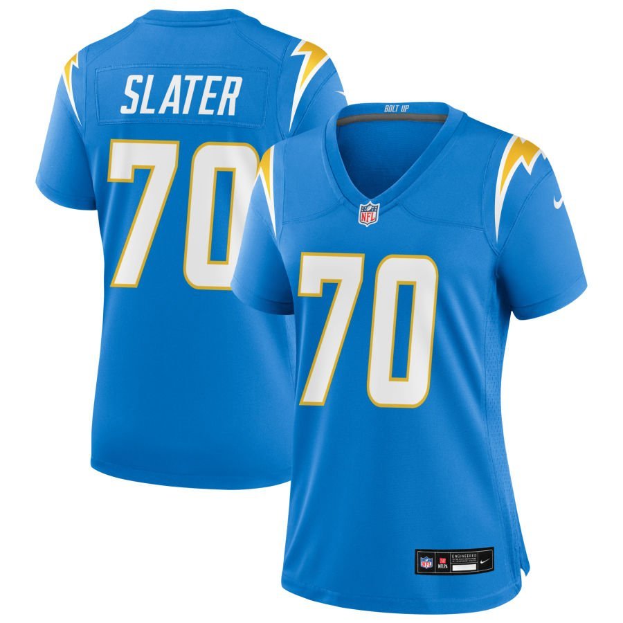 Rashawn Slater Women’s Nike Powder Blue Los Angeles Chargers Custom Game Jersey