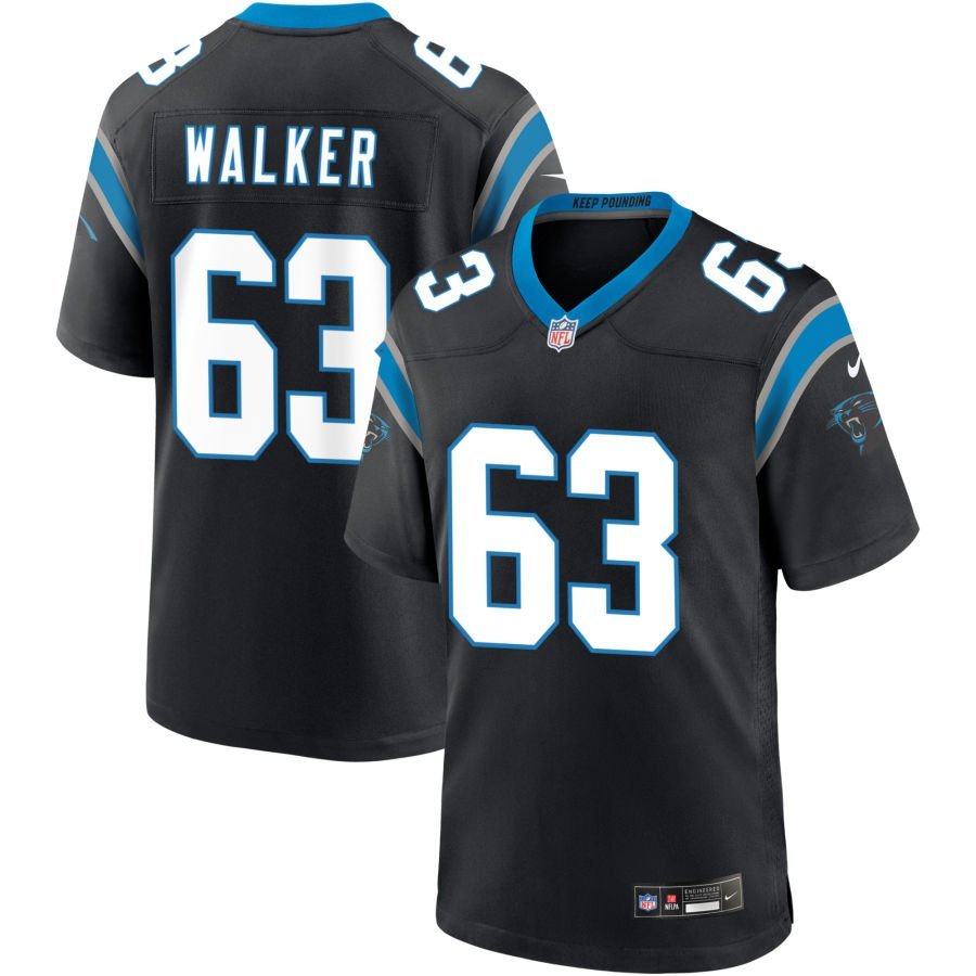 Rasheed Walker Men’s Nike Black Carolina Panthers Custom Game Jersey