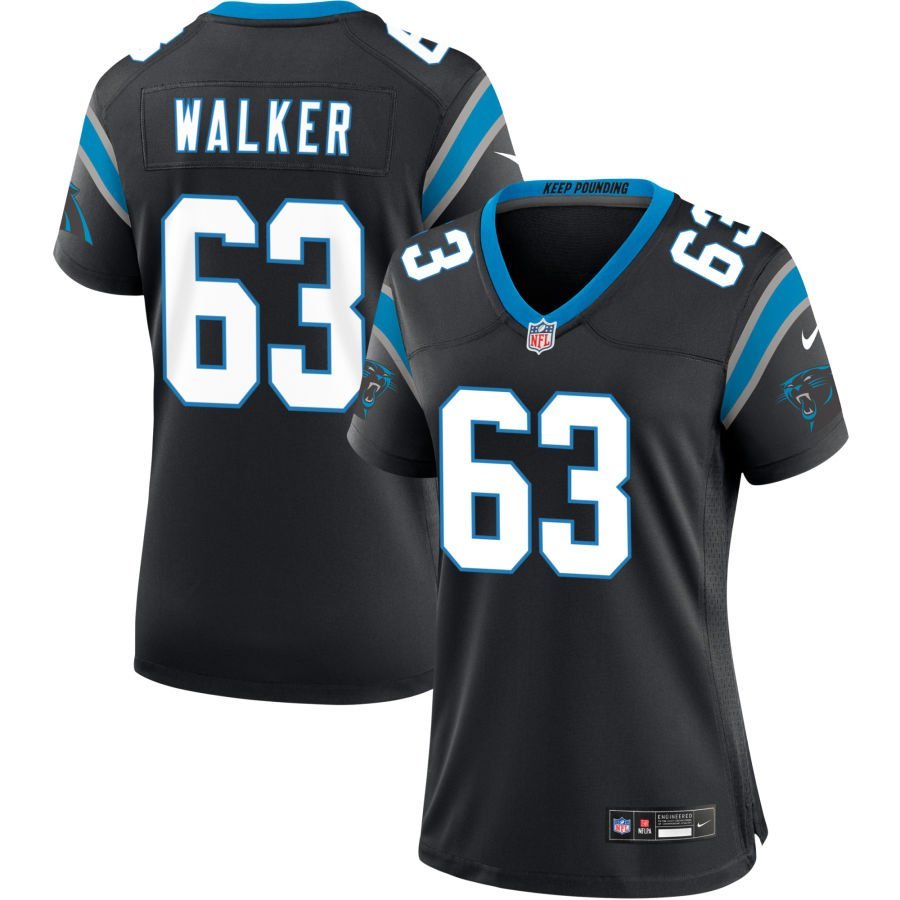 Rasheed Walker Women’s Nike Black Carolina Panthers Custom Game Jersey