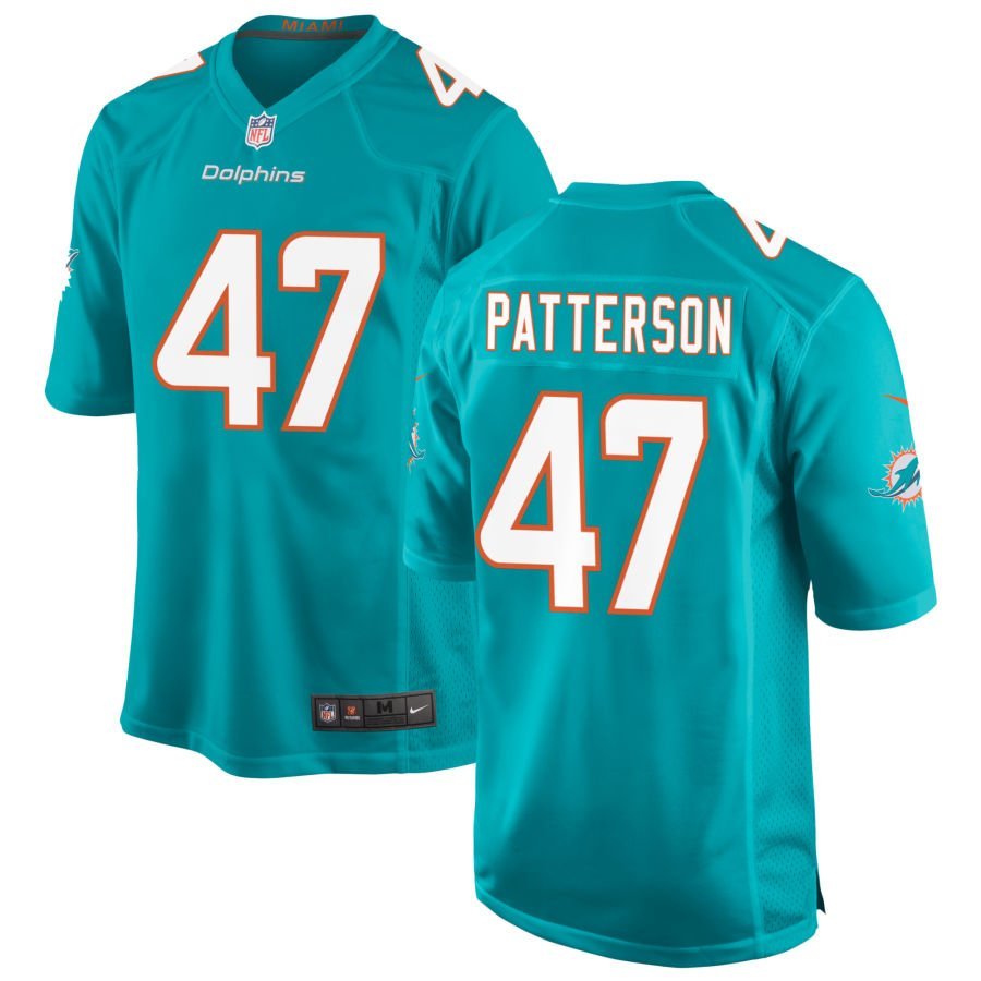 Riley Patterson Men’s Nike Aqua Miami Dolphins Custom Game Jersey