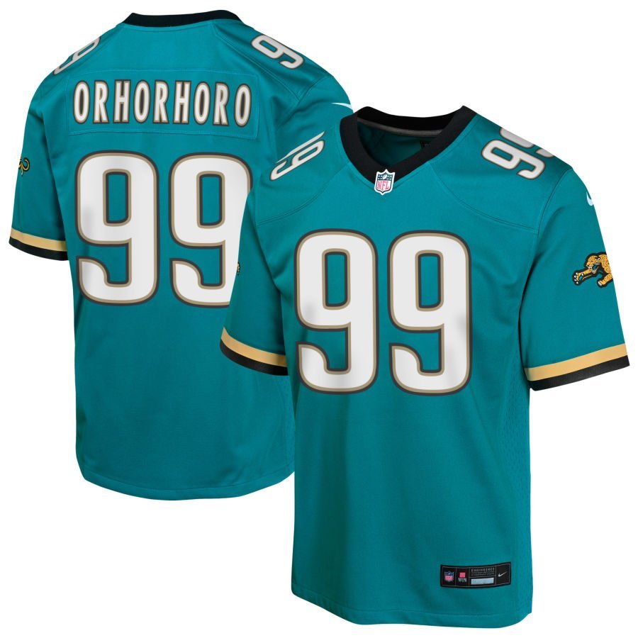 Ruke Orhorhoro Youth Nike Teal Jacksonville Jaguars Prowler Throwback Custom Game Jersey