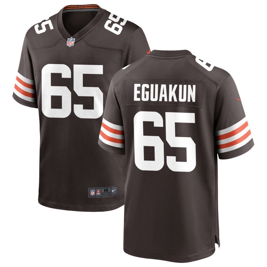 Toriano Pride Men’s Nike Cleveland Browns Brown Custom Game Jersey