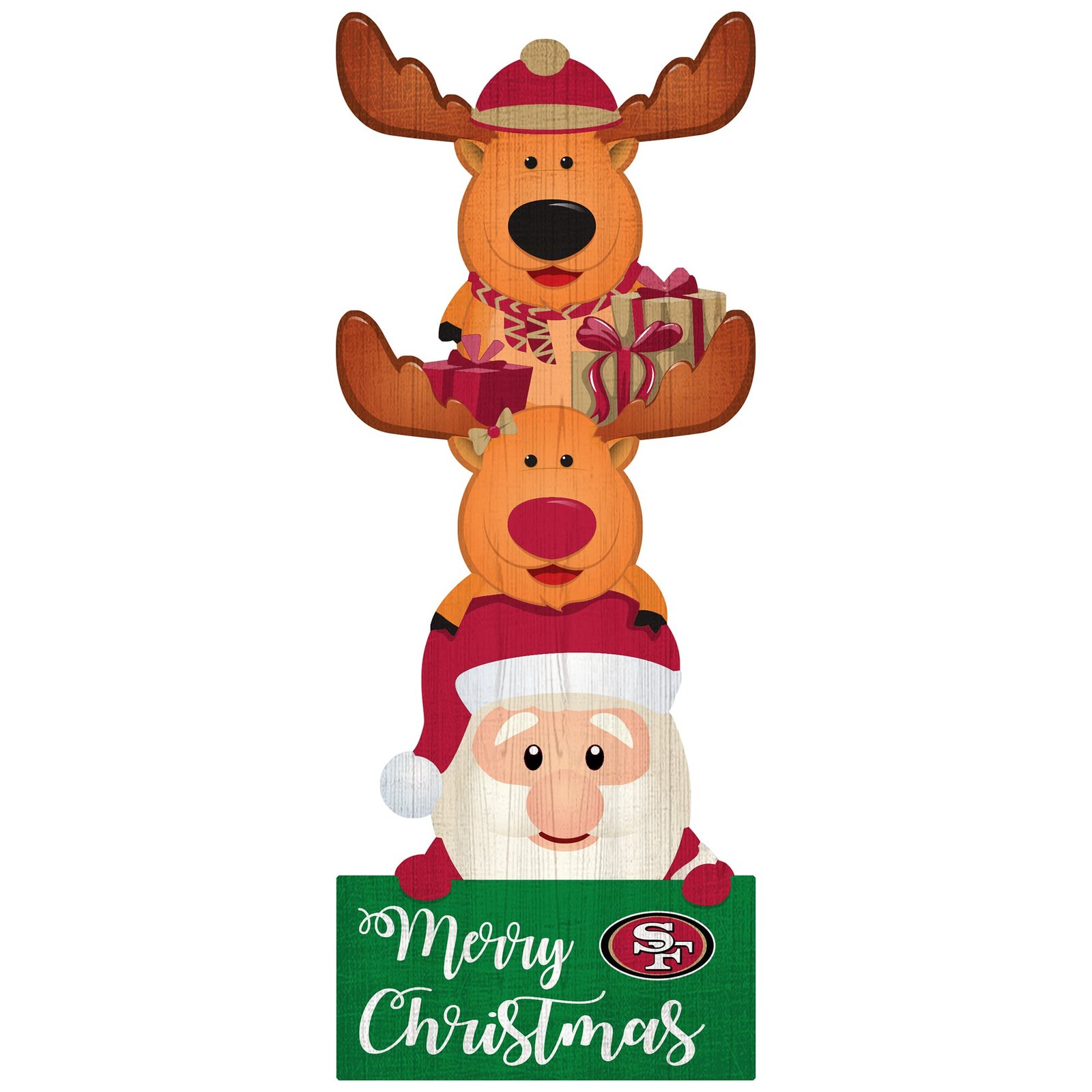 San Francisco 49ers 31” Santa Stack Leaner