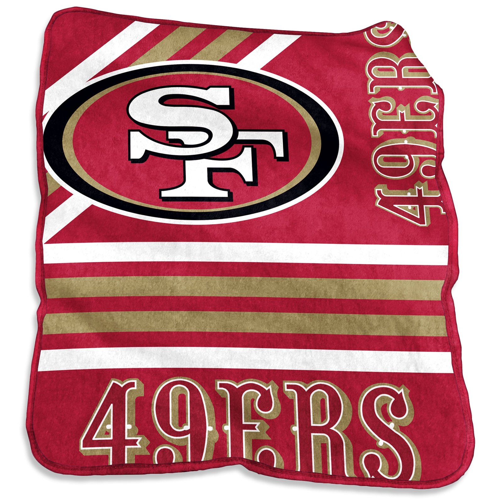San Francisco 49ers 50” x 60” Plush Raschel Throw