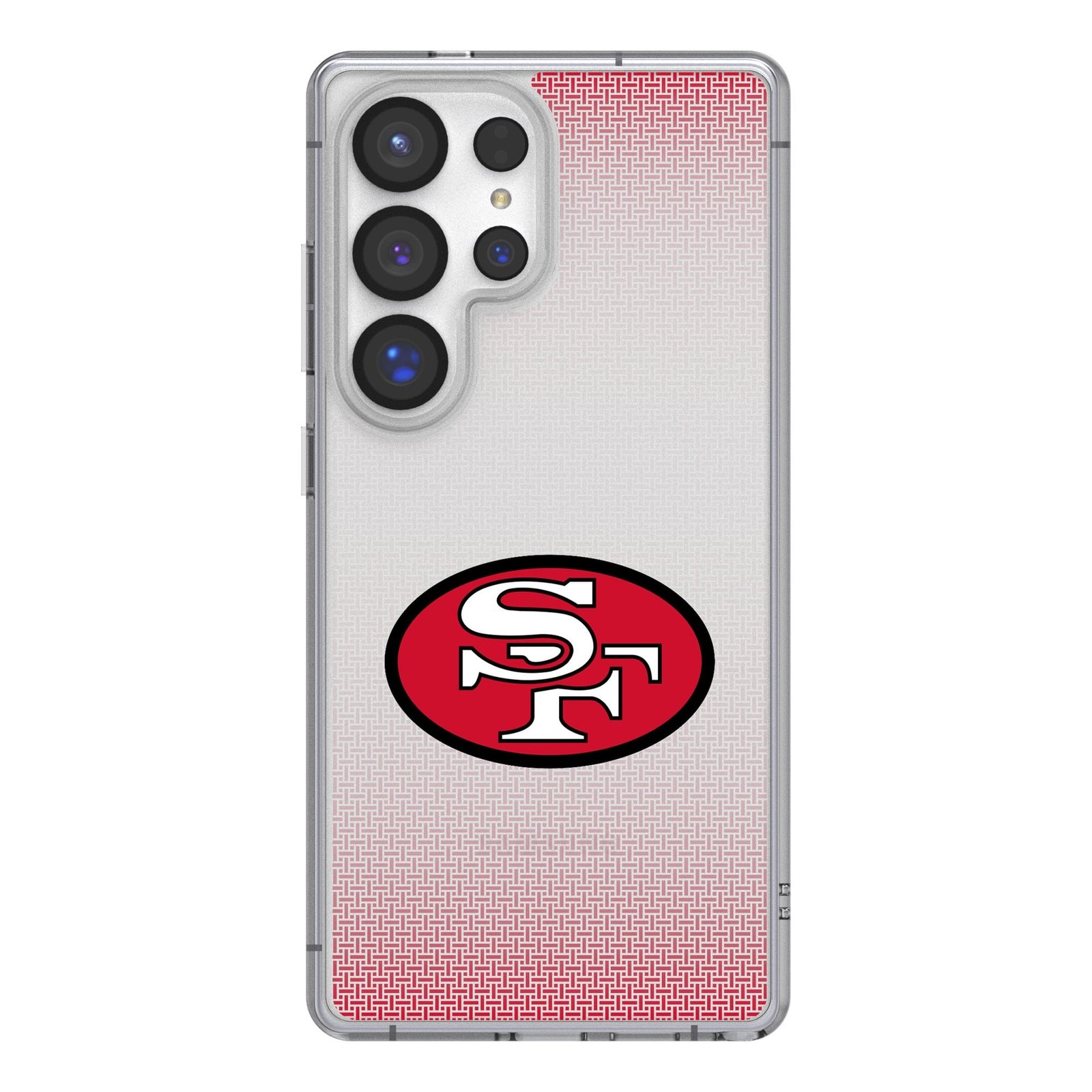 San Francisco 49ers Linen Logo Galaxy Clear Case