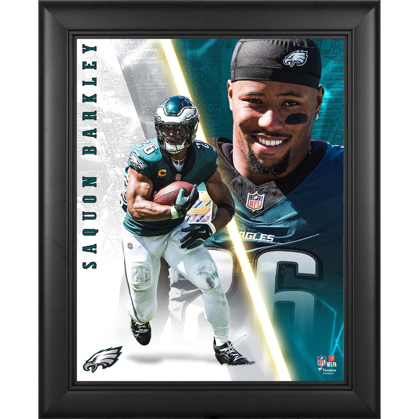 Saquon Barkley Philadelphia Eagles Framed 13″ x 16″ Radiance Collage