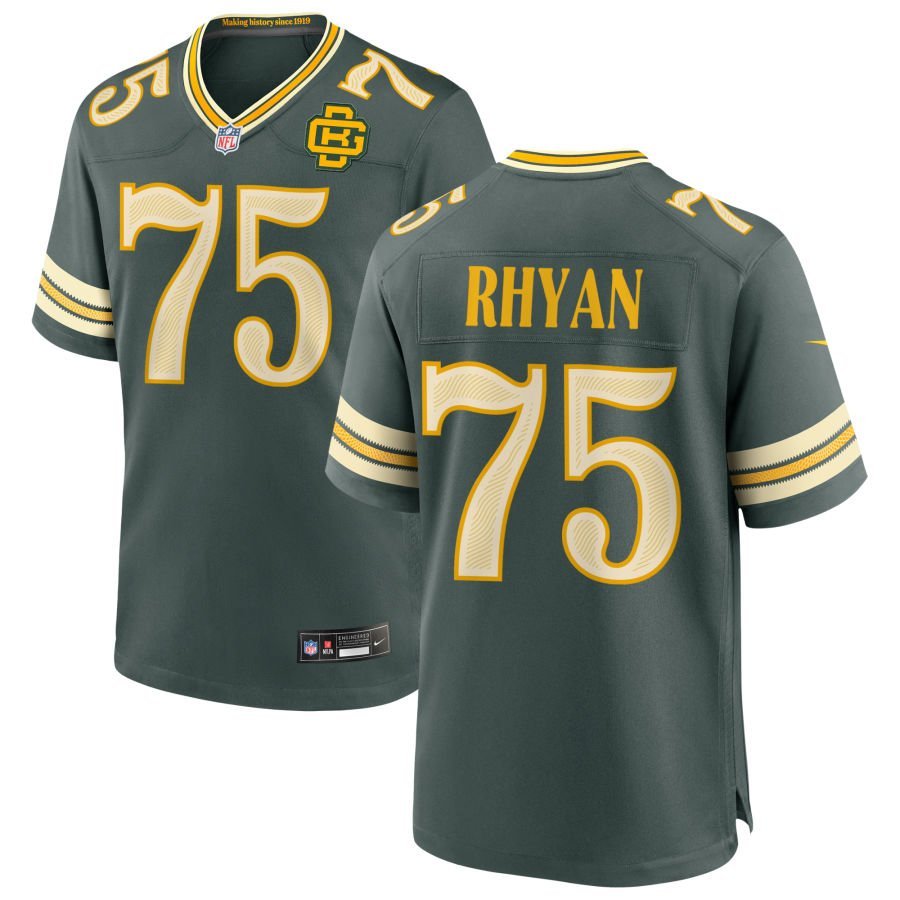 Sean Rhyan Men’s Nike Green Green Bay Packers 2026 Rivalries Collection Game Custom Jersey