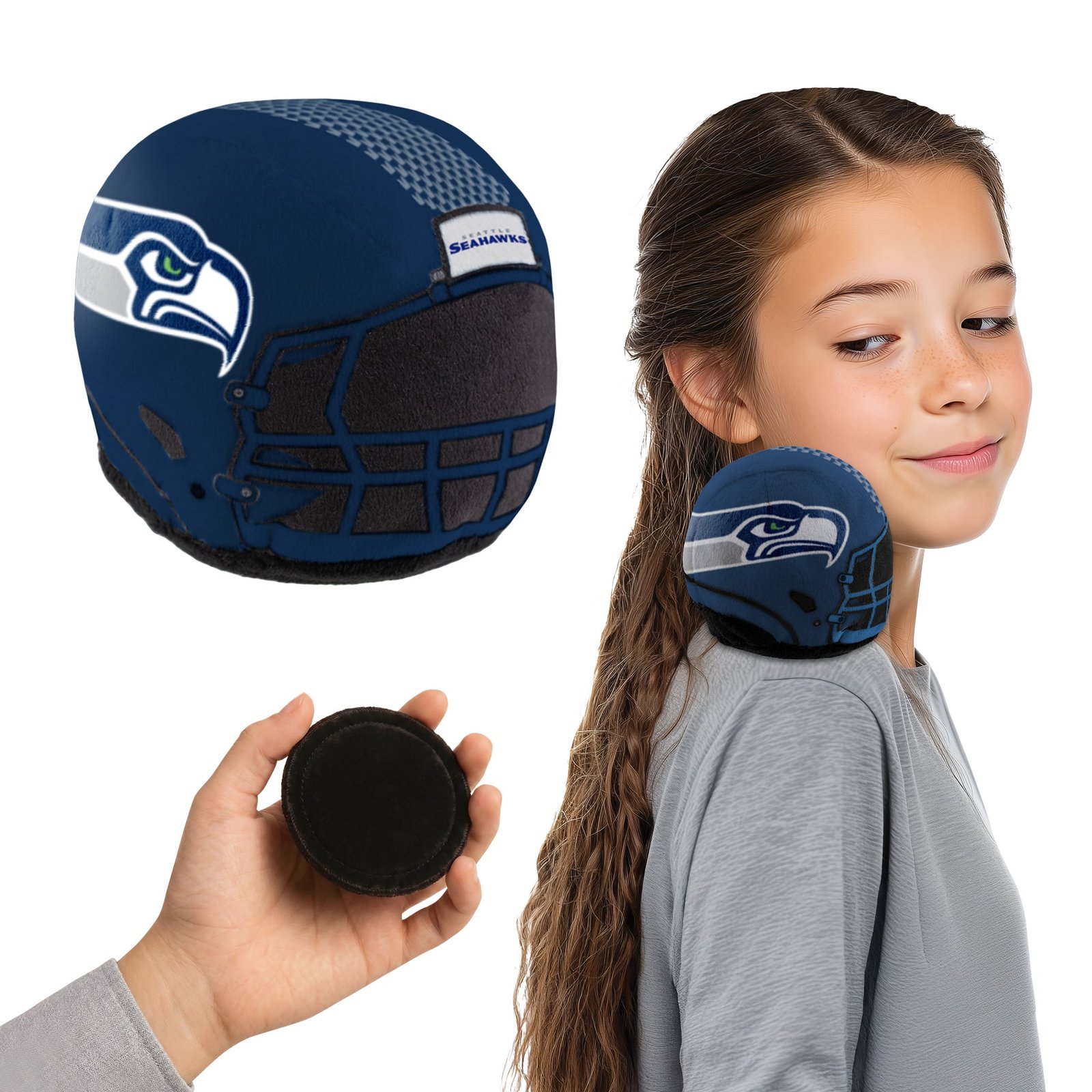Seattle Seahawks Plush Magnetic Toy Helmet Shoulder Buddy