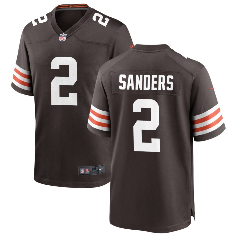 Shedeur Sanders Men’s Nike Cleveland Browns Brown Custom Game Jersey