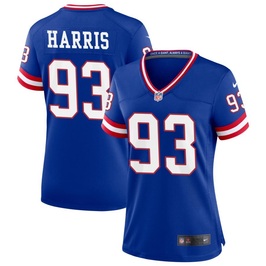 Shelby Harris Women’s Nike Royal New York Giants Classic Custom Game Jersey