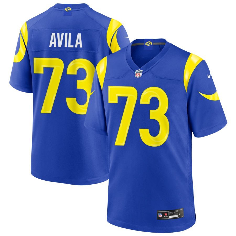 Steve Avila Youth Nike Royal Los Angeles Rams Custom Game Jersey