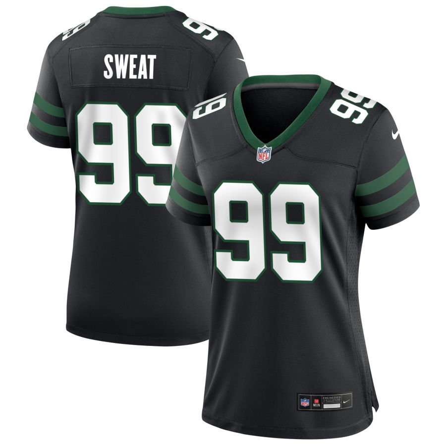 T’Vondre Sweat Women’s Nike Legacy Black New York Jets Alternate Custom Game Jersey