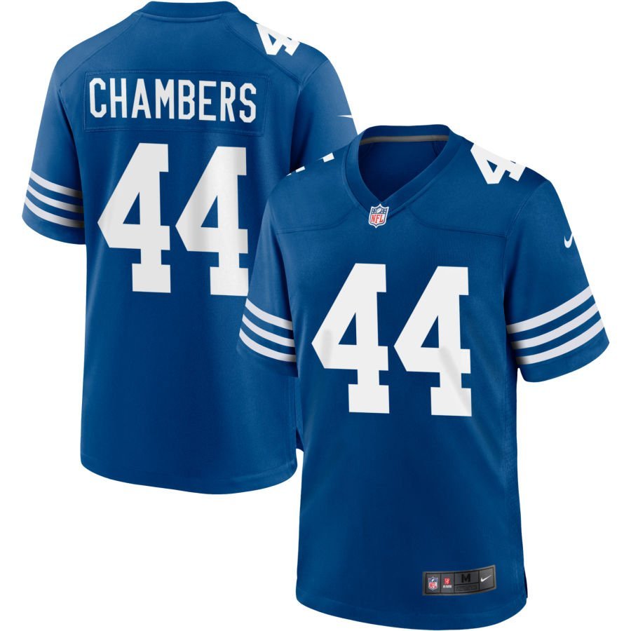 Tahj Chambers Men’s Nike Royal Indianapolis Colts Alternate Custom Jersey