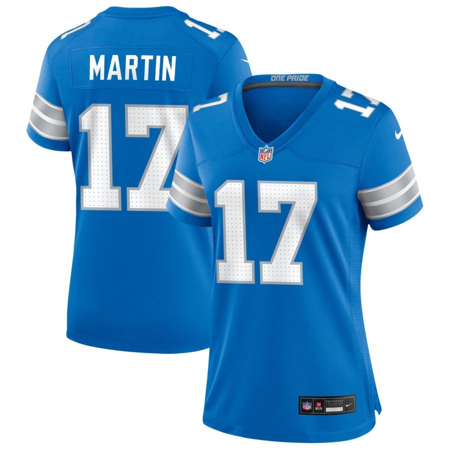 Tay Martin Women’s Nike Blue Detroit Lions Custom Game Jersey