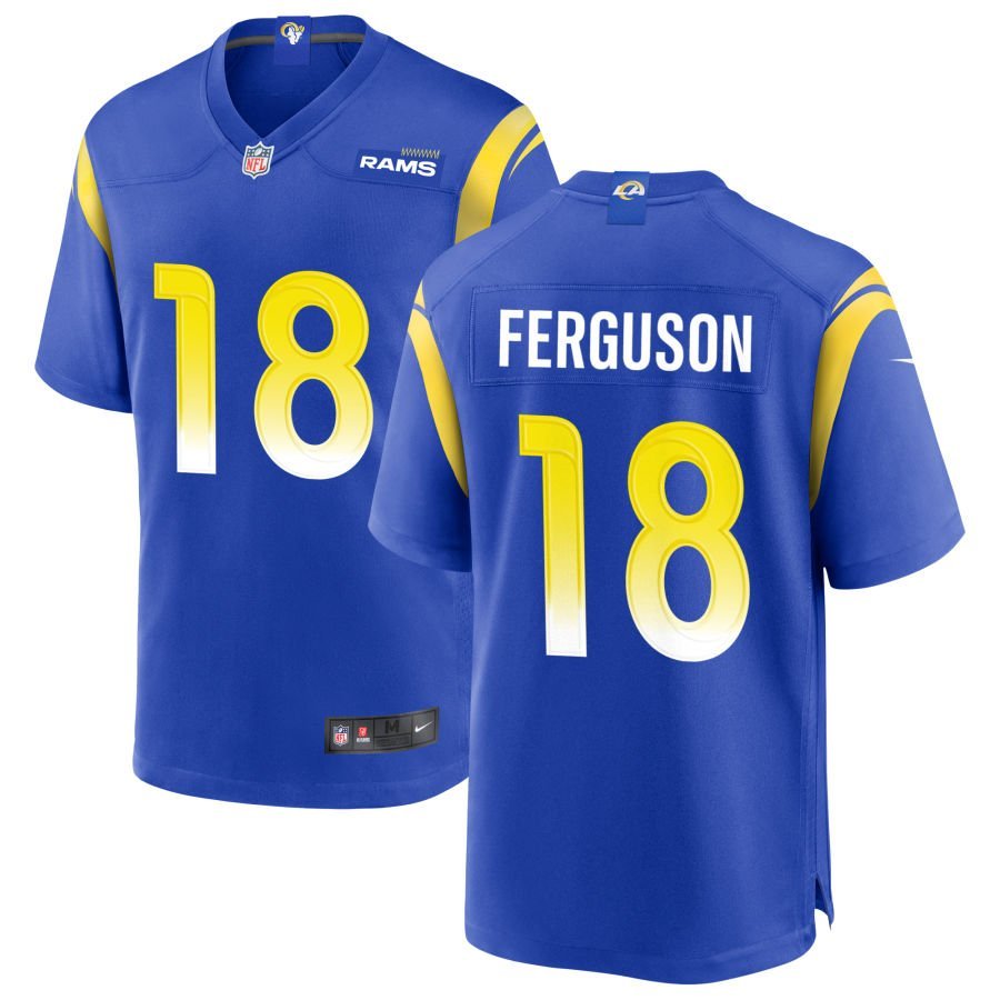 Terrance Ferguson Men’s Nike Royal Los Angeles Rams Custom Game Jersey