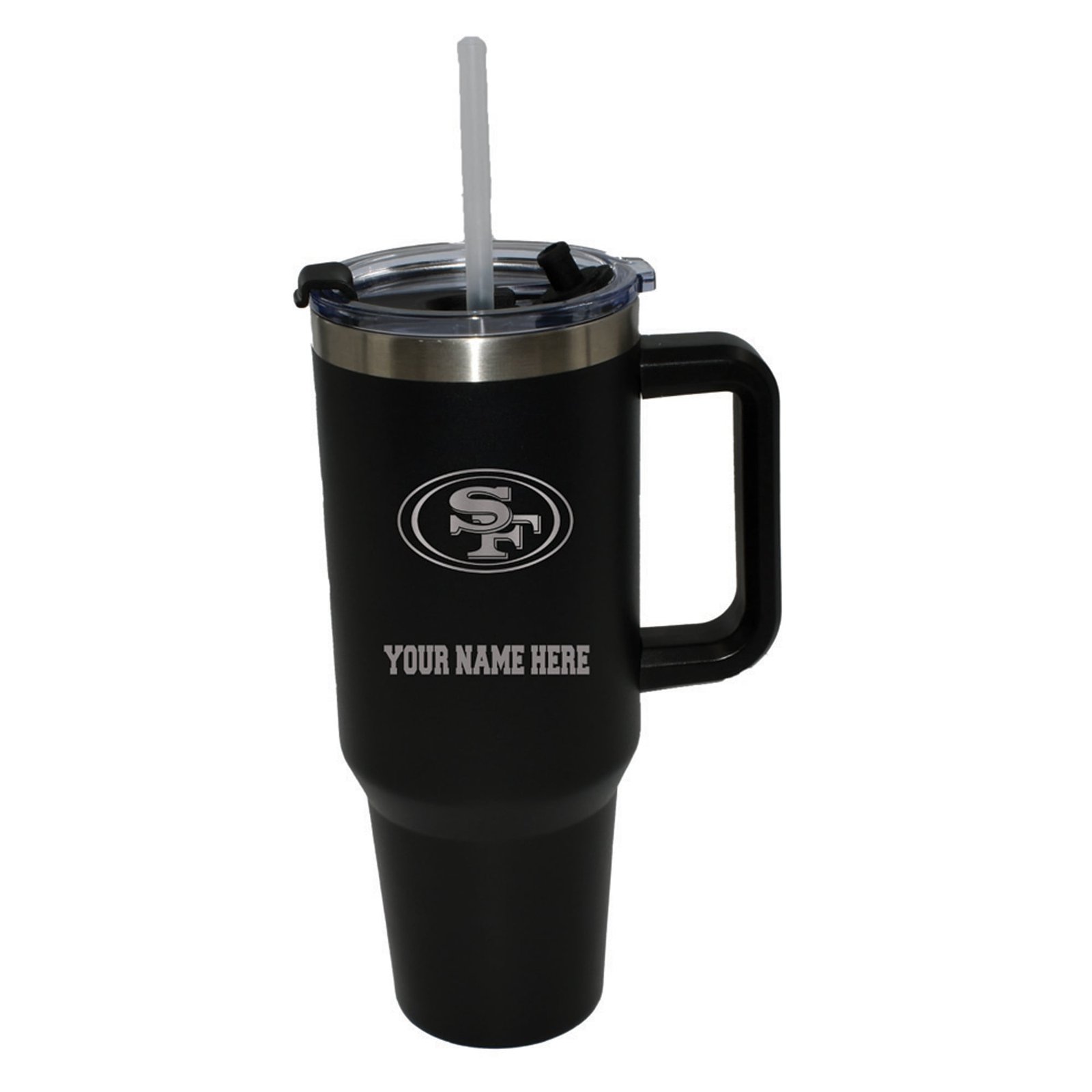 The Memory Company San Francisco 49ers Personalized Black 40oz. Colossal Tumbler