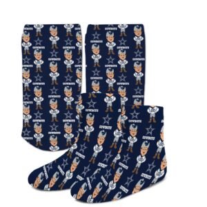 Toddler For Bare Feet Dallas Cowboys Dyenamic Printed Mascot Socks Toddler For Bare Feet Dallas Cowboys Dyenamic Printed Mascot Socks