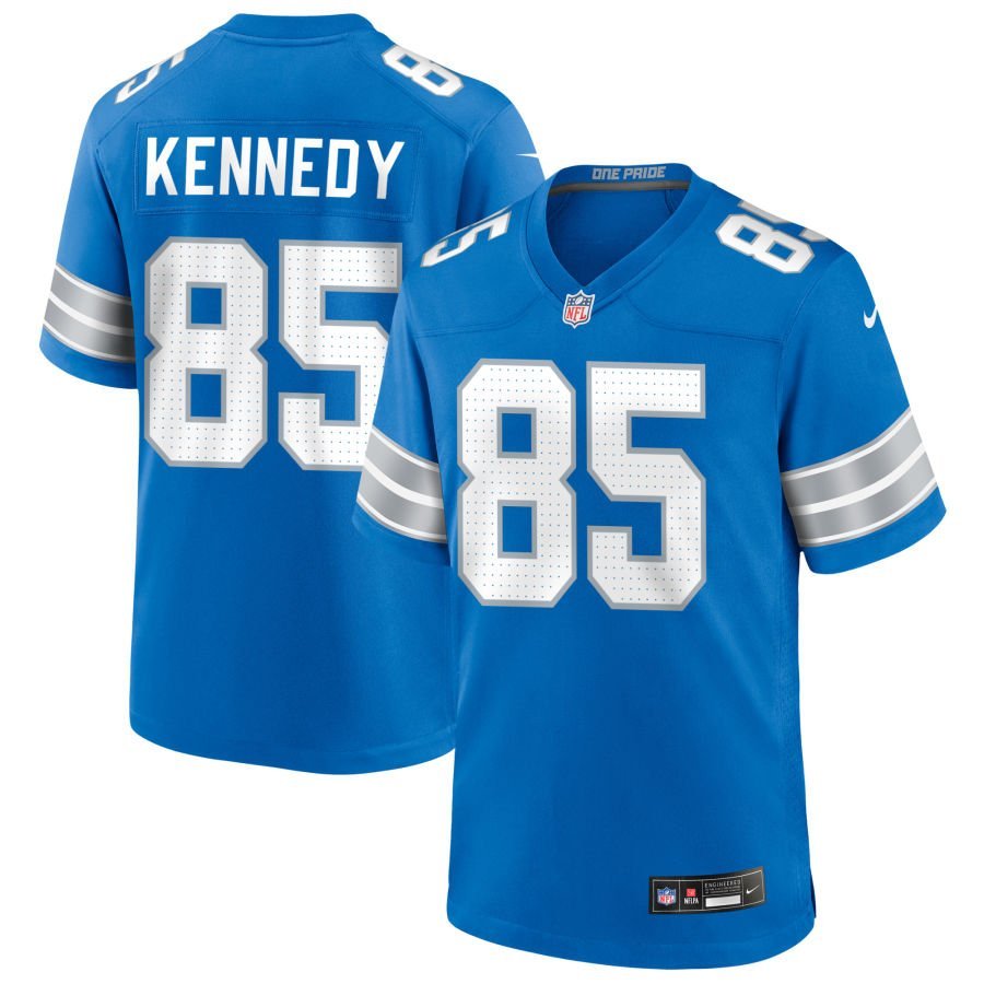 Tom Kennedy Men’s Nike Blue Detroit Lions Custom Game Jersey
