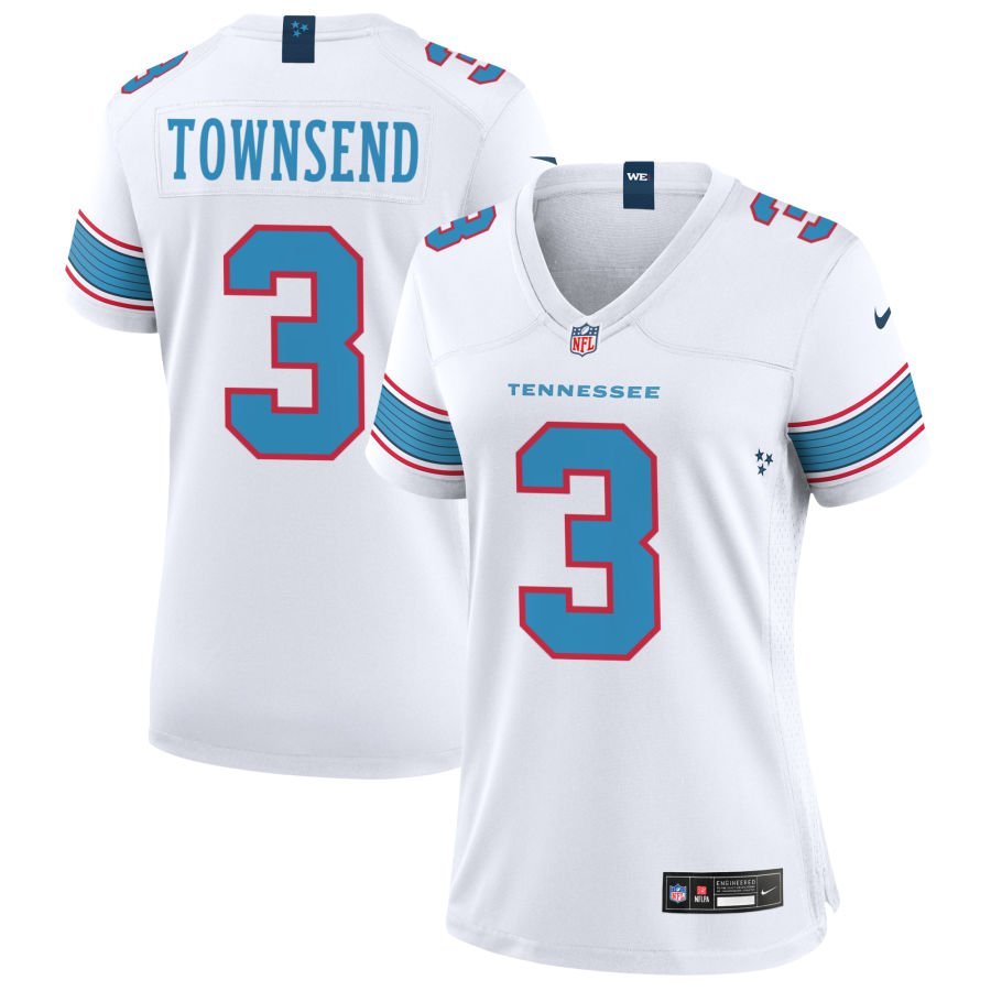 Tommy Townsend Women’s Nike White Tennessee Titans Game Custom Jersey