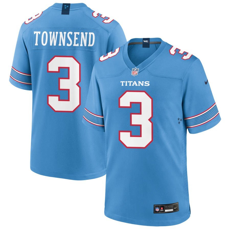 Tommy Townsend Youth Nike Blue Tennessee Titans Game Custom Jersey
