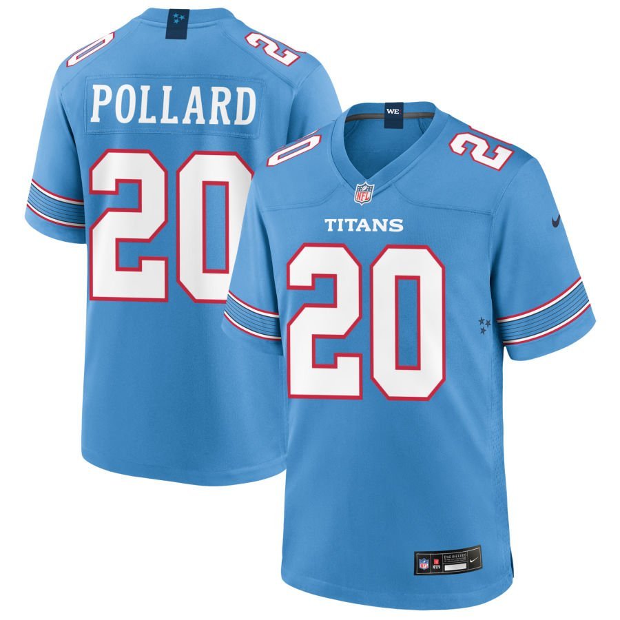 Tony Pollard Youth Nike Blue Tennessee Titans Game Custom Jersey
