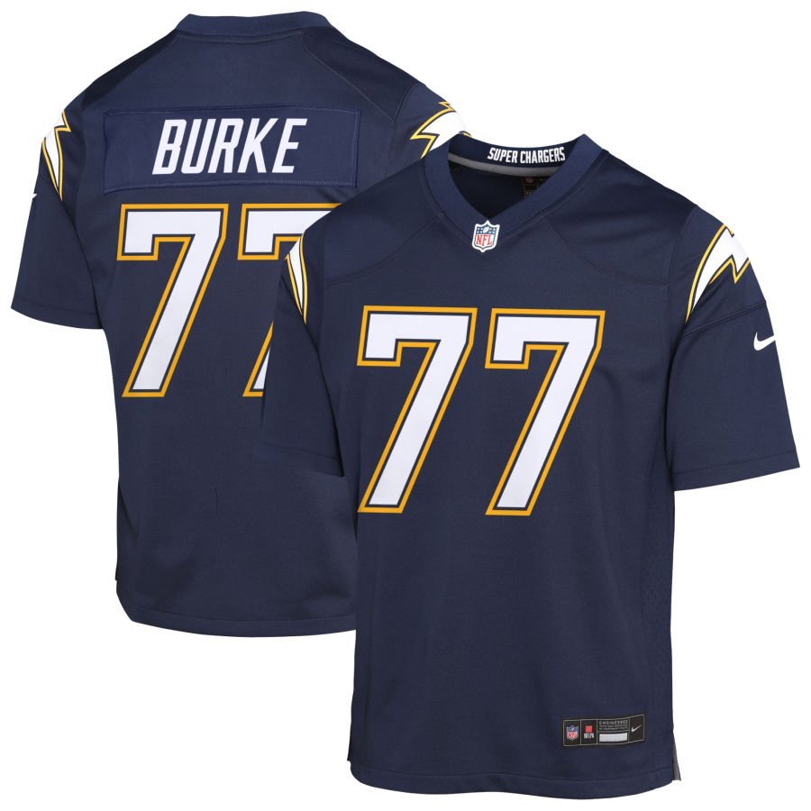 Travis Burke Youth Nike Navy Los Angeles Chargers Alternate Super Chargers Game Custom Jersey
