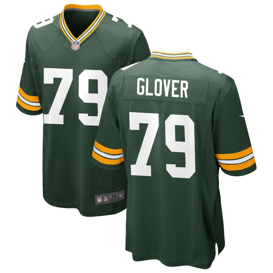Travis Glover Men’s Nike Green Green Bay Packers Custom Game Jersey