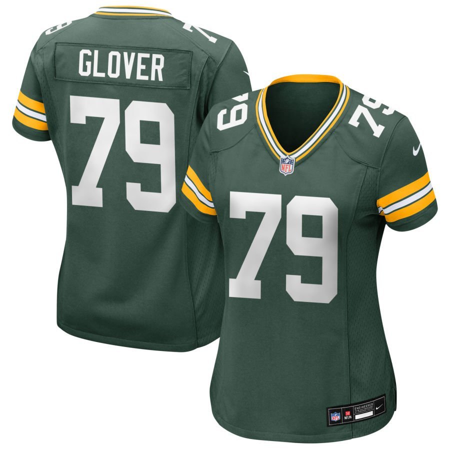 Travis Glover Women’s Nike Green Green Bay Packers Custom Game Jersey