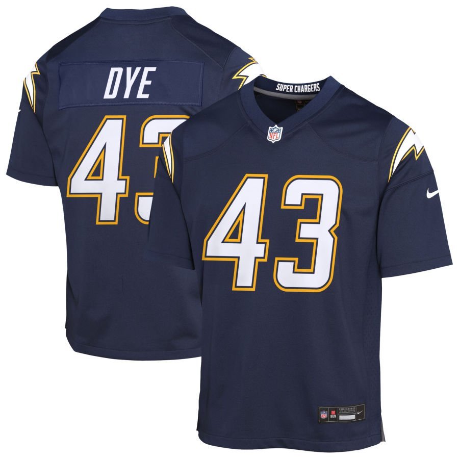 Troy Dye Youth Nike Navy Los Angeles Chargers Alternate Super Chargers Game Custom Jersey