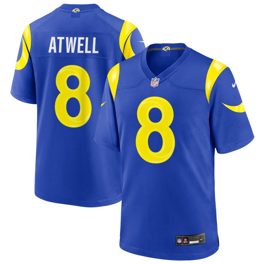Tutu Atwell Youth Nike Royal Los Angeles Rams Custom Game Jersey