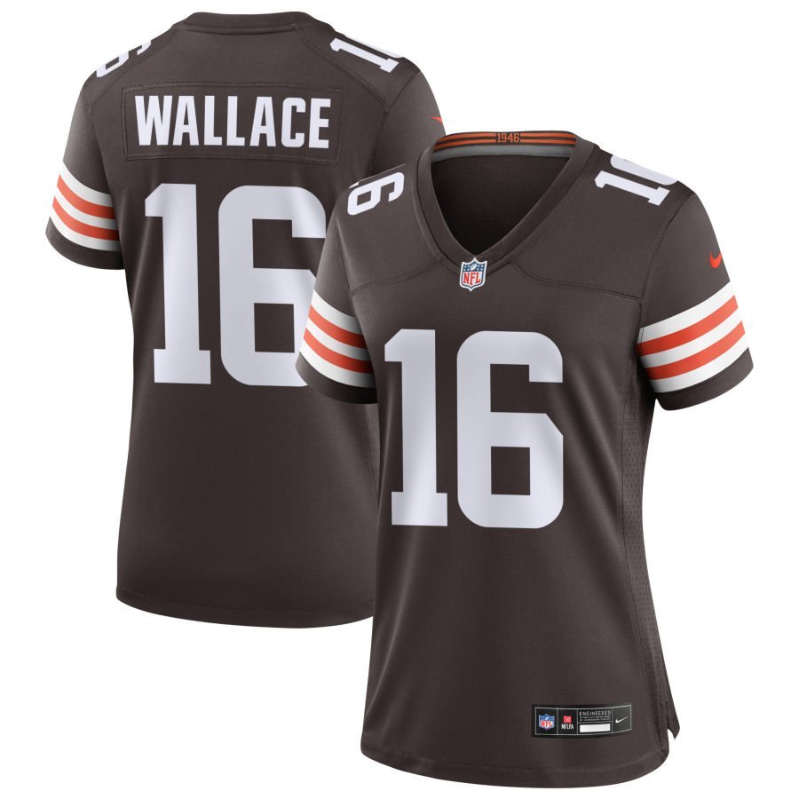 Tylan Wallace Women’s Nike Cleveland Browns Brown Custom Game Jersey