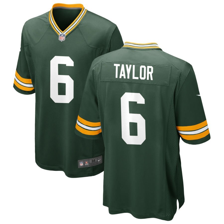 Tyrod Taylor Men’s Nike Green Green Bay Packers Custom Game Jersey