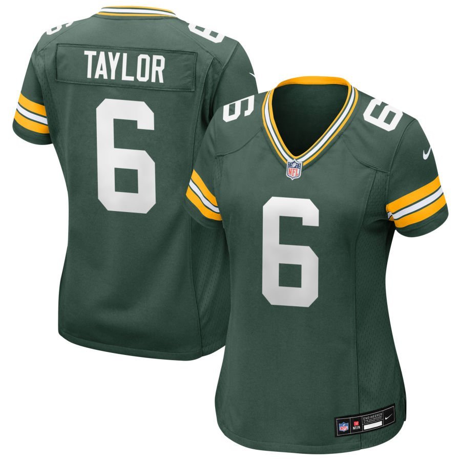 Tyrod Taylor Women’s Nike Green Green Bay Packers Custom Game Jersey