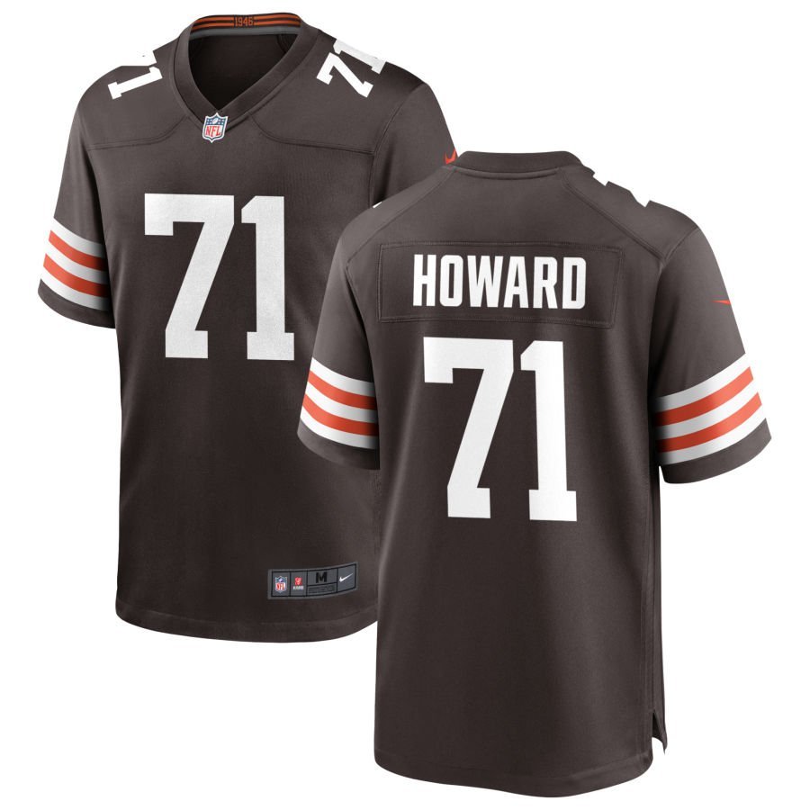 Tytus Howard Men’s Nike Cleveland Browns Brown Custom Game Jersey