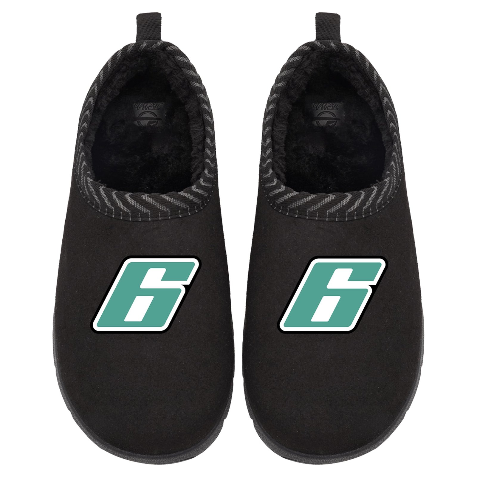 Unisex ISlide Black Brad Keselowski Number Mission Slippers