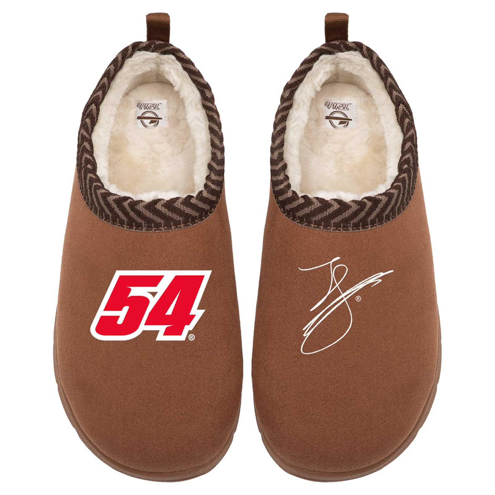 Unisex ISlide Brown Ty Gibbs Number & Signature Mission Slippers