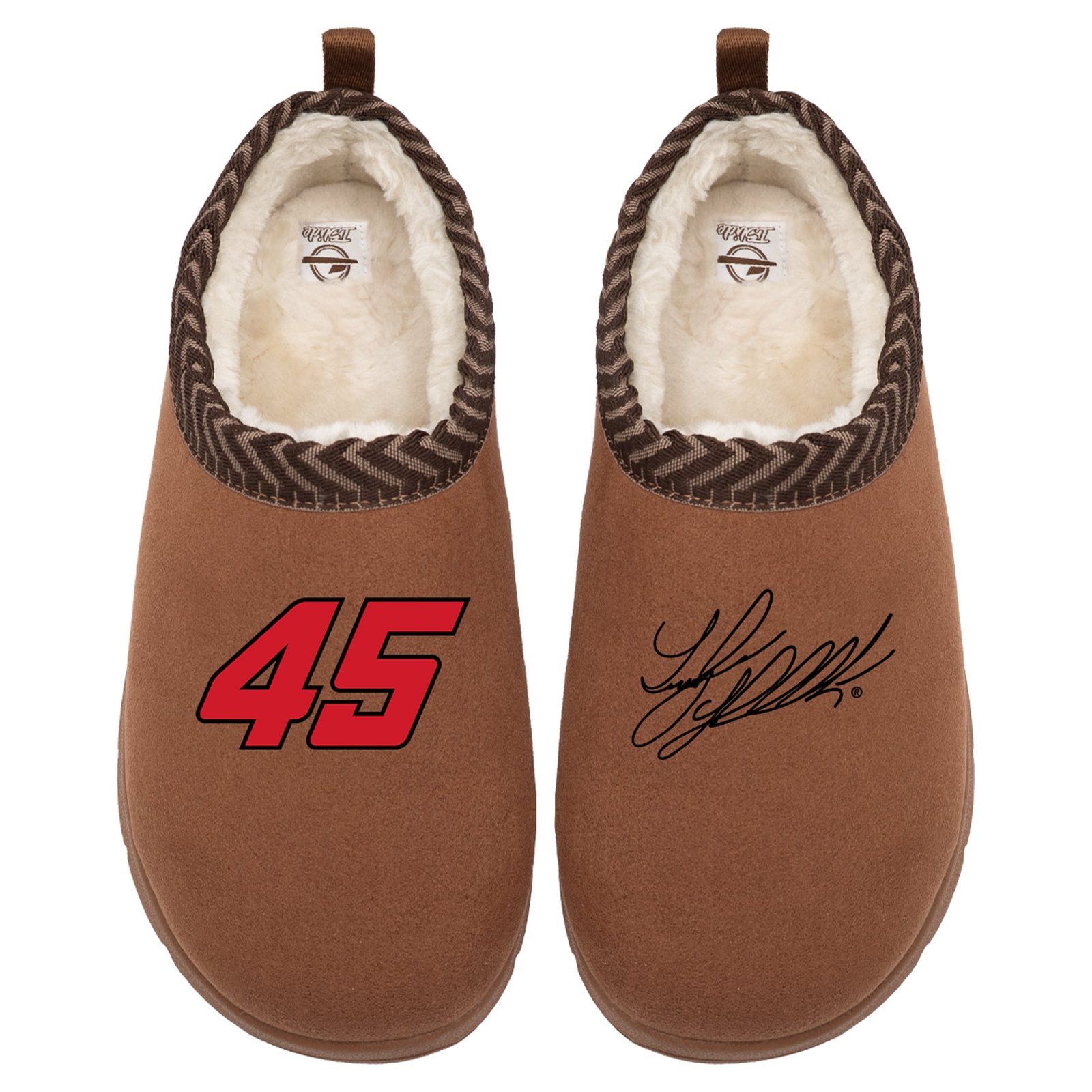 Unisex ISlide Brown Tyler Reddick Number & Signature Mission Slippers