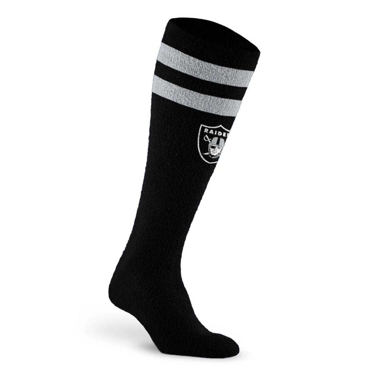 Unisex PRO Compression Las Vegas Raiders Cozy Feather Varsity Stripe Over-the-Calf Light Graduated Compression Socks