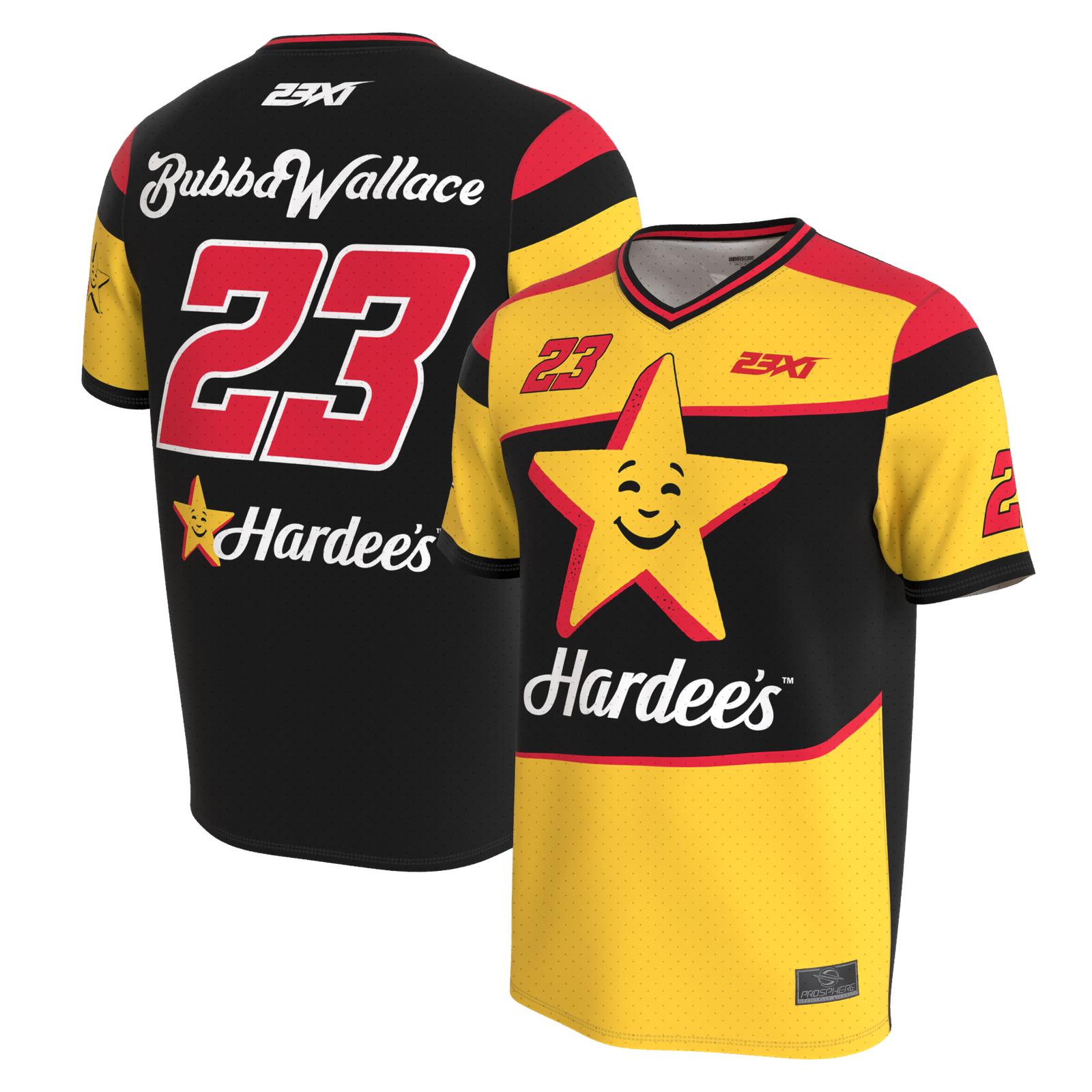 Unisex ProSphere Black Bubba Wallace Hardee’s Soccer Jersey Unisex ProSphere Black Bubba Wallace Hardee’s Soccer Jersey