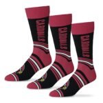 Unisex Starter Black Arizona Cardinals Rally Cry 3-Pack Socks Set