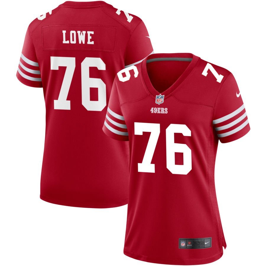 Vederian Lowe Women’s Nike Scarlet San Francisco 49ers Game Custom Jersey