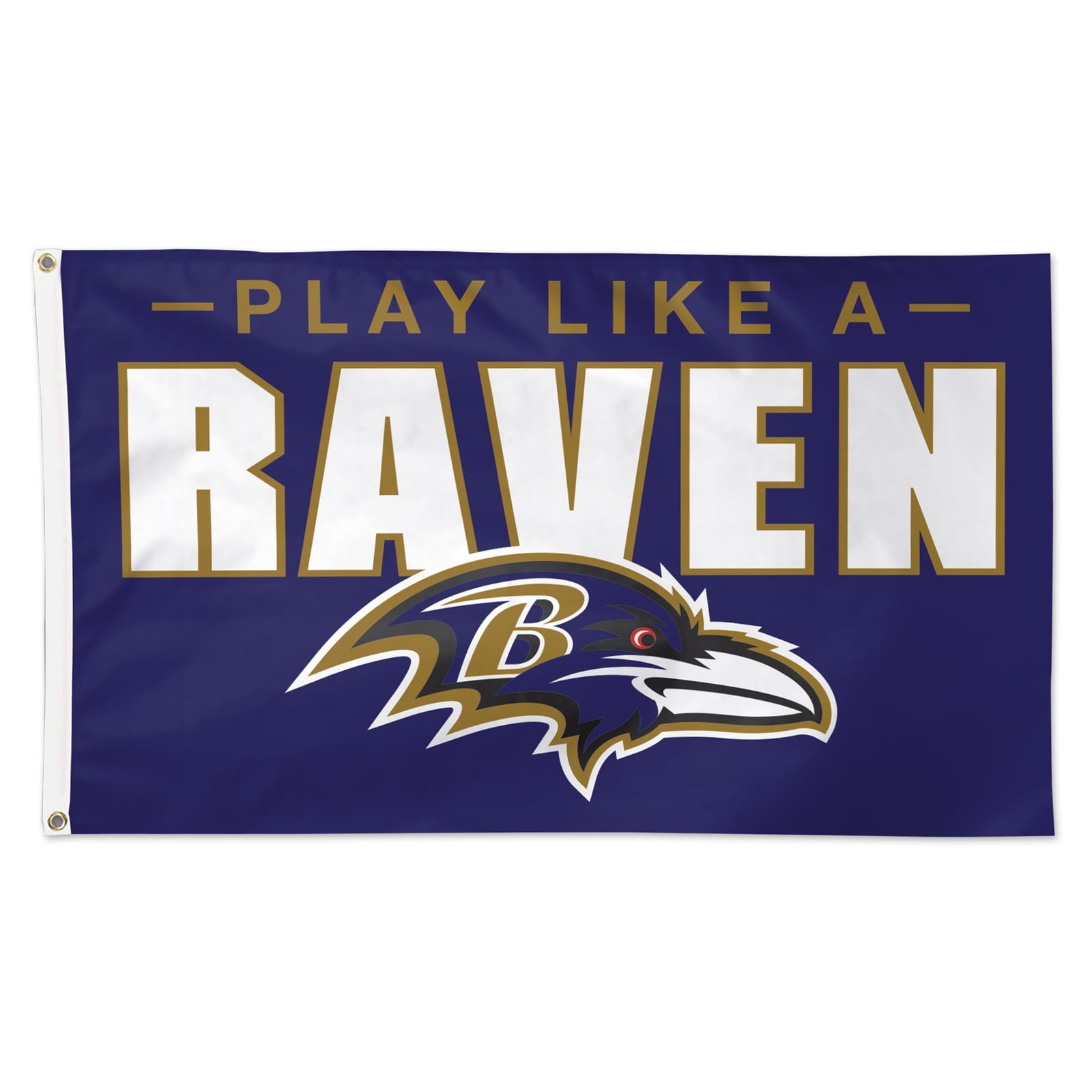 WinCraft Baltimore Ravens 3′ x 5′ Slogan Deluxe Single-Sided Flag