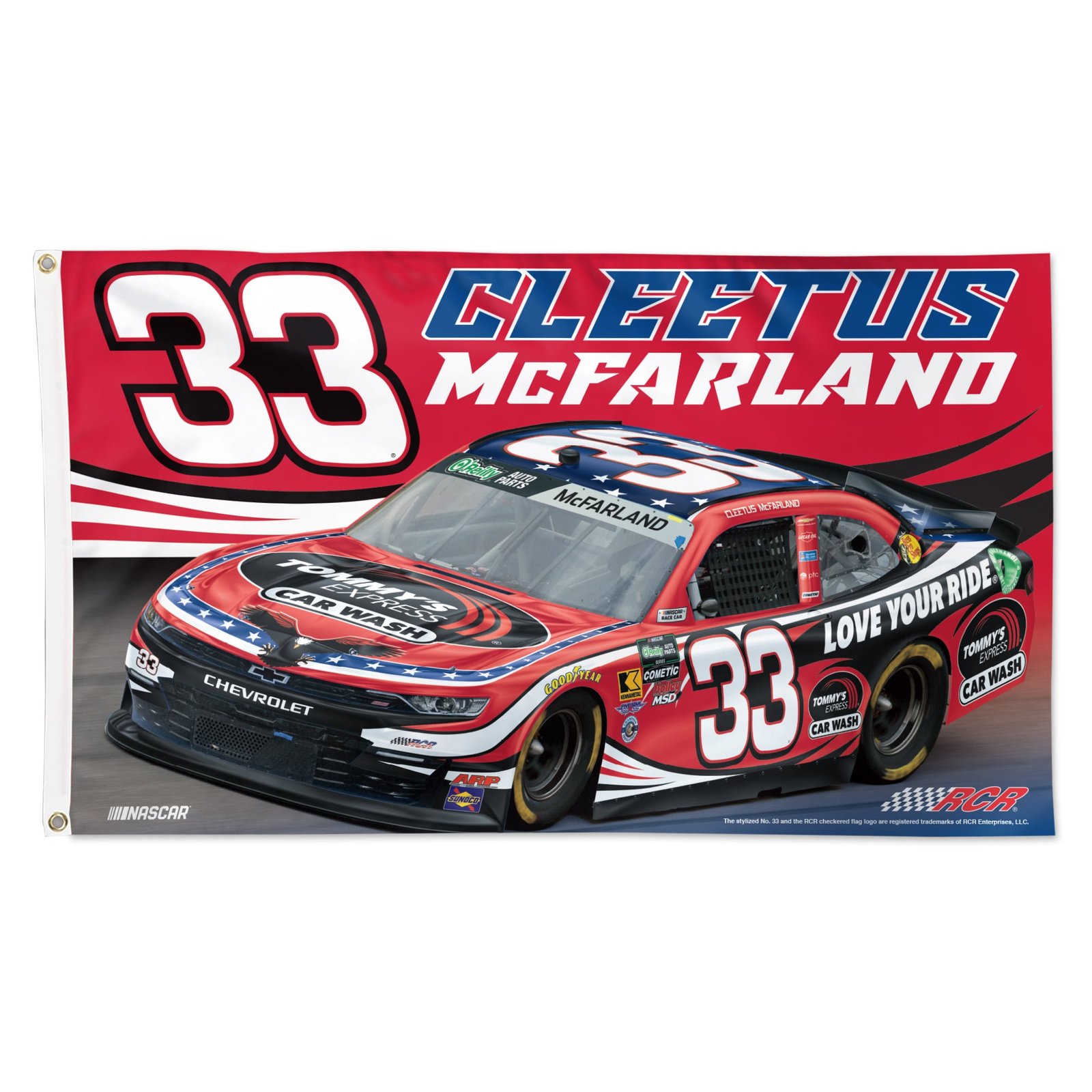WinCraft Cleetus McFarland One-Sided 3′ x 5′ Team Flag