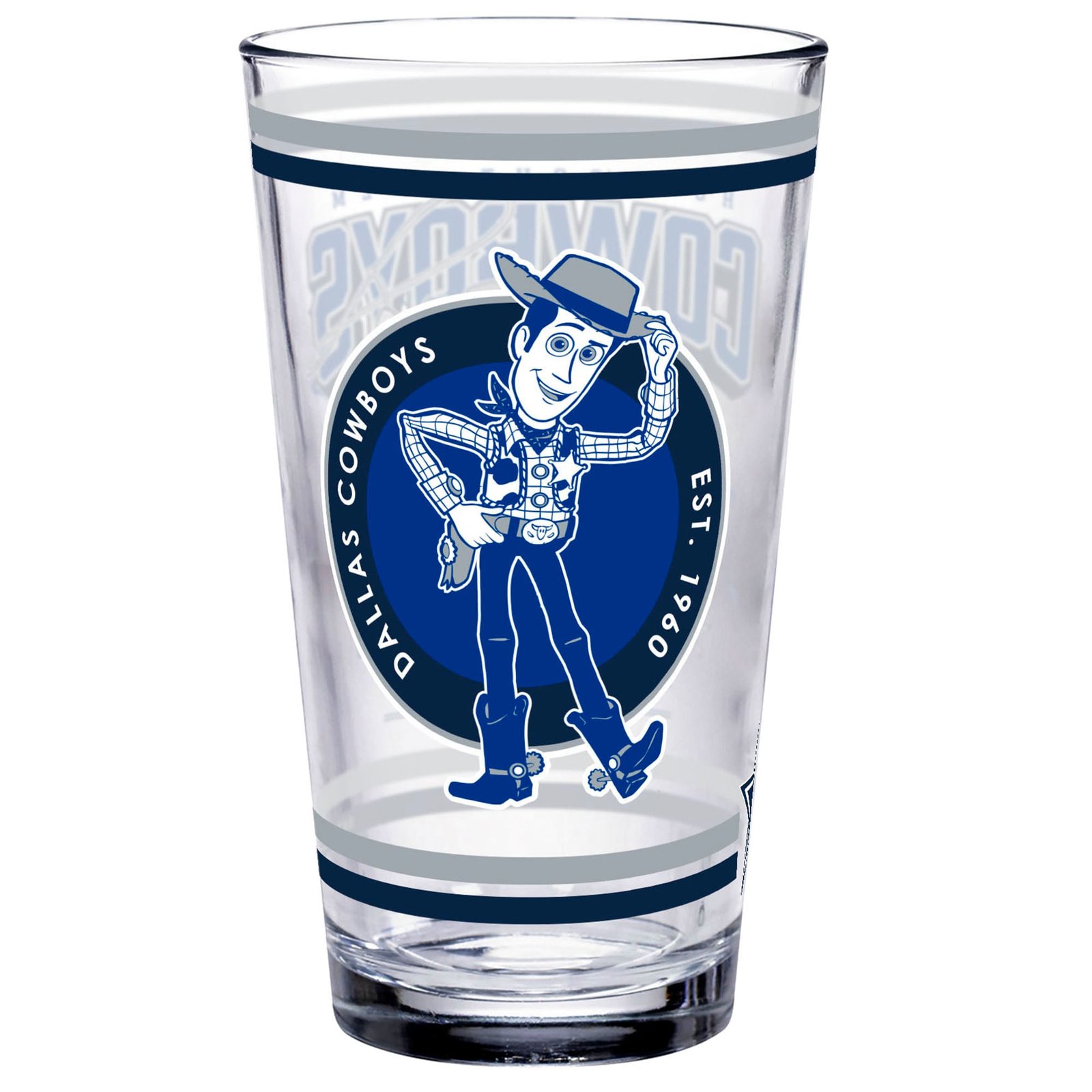 WinCraft Dallas Cowboys Disney x NFL Woody 16oz. Pint Glass